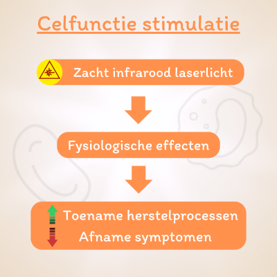 Zacht infrarood laserlicht stimuleert celfuncties en celregeneratie